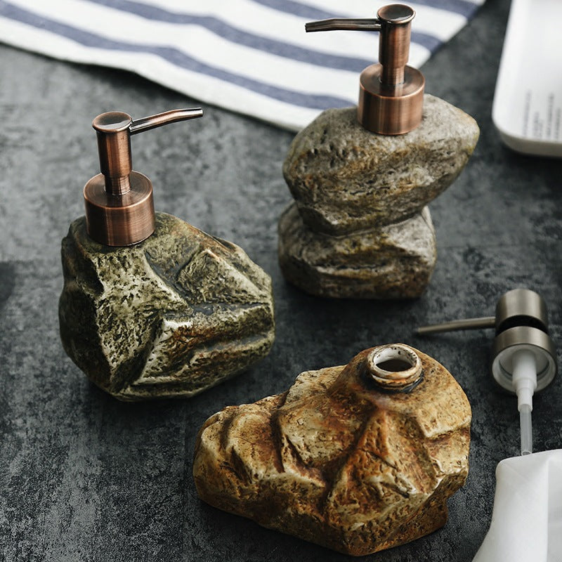 Ceramic Retro Stone Dispenser Soap Dispenser - Soap Dispenser -  Trend Goods