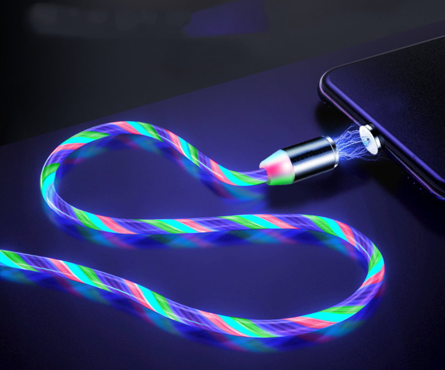 Flowing Light Magnetic Streamer Data Line Cable - Phone Cables -  Trend Goods