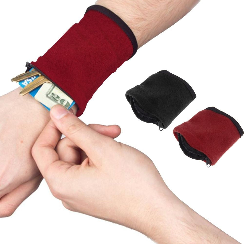 Wrist Wallet Pouch Fitness Band Wristbands - Wristbands -  Trend Goods