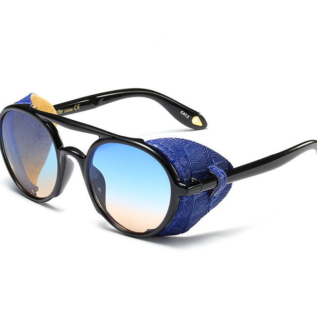 Punk fashion leather decoration tide cool sunglasses - Sunglasses -  Trend Goods