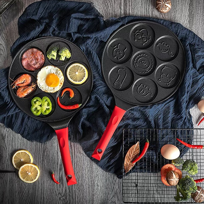 Aluminum Alloy Non-stick Seven-hole Breakfast Frying Pan - Pans -  Trend Goods