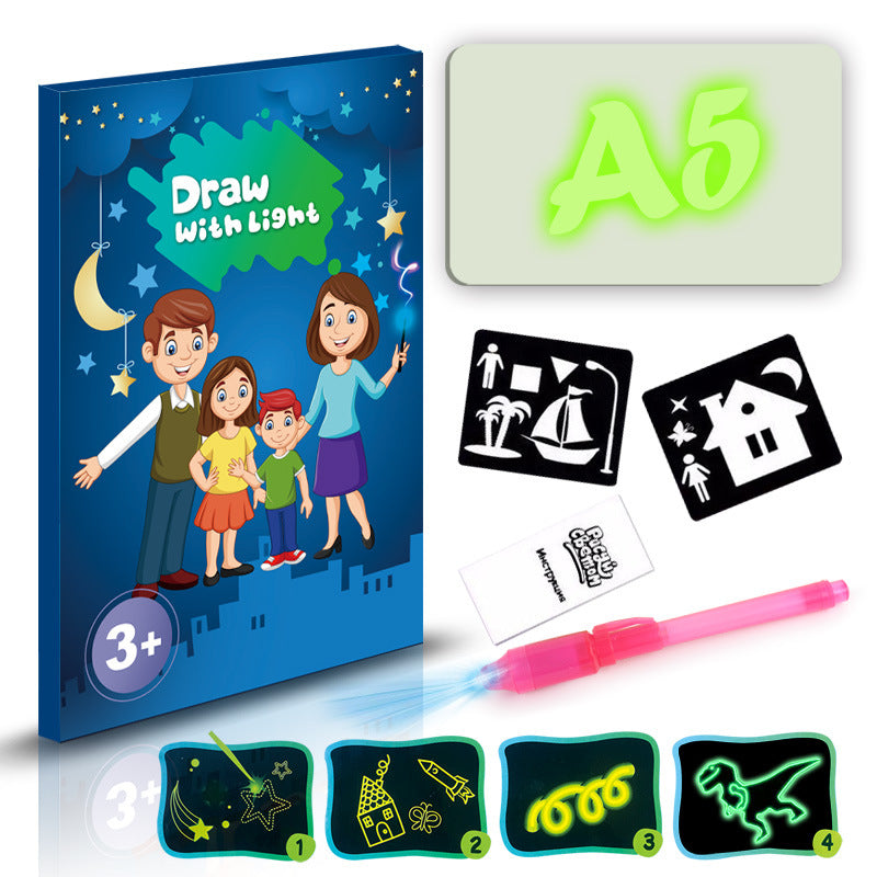 Educational Drawing Pad 3D Magic 8 Light Effects Puzzle Board Sketchpad - Toys & Games -  Trend Goods