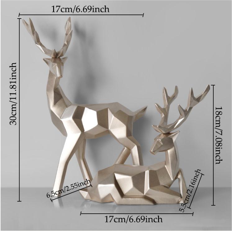 Resin Deer Statue Home Decoration - Home Decor -  Trend Goods