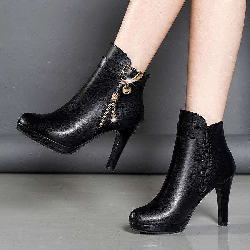 Autumn Leather Boots - Boots -  Trend Goods