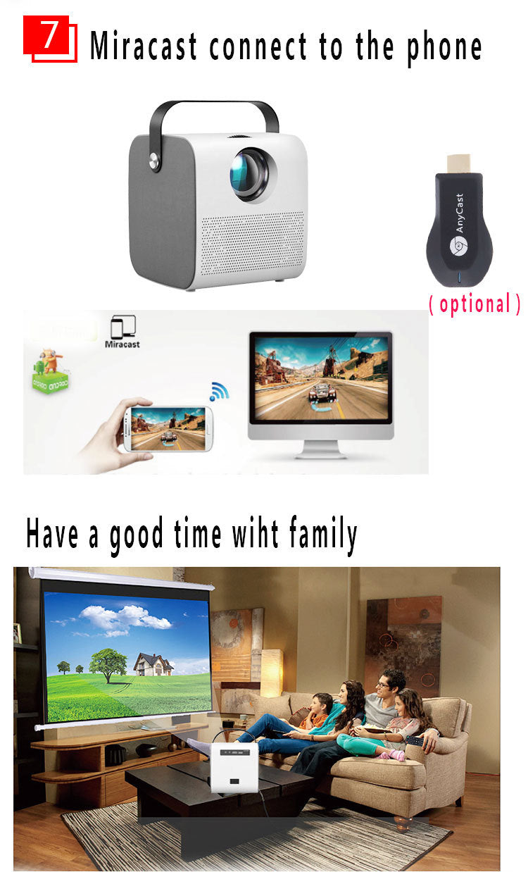 1080P HD portable projector - Projectors -  Trend Goods