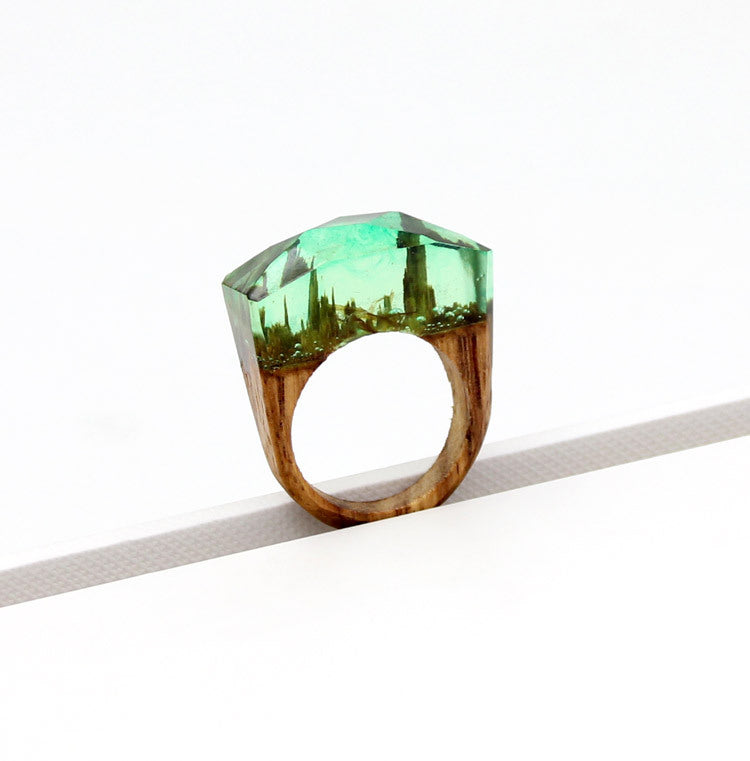 Wood ring characteristic ring resin ring - Rings -  Trend Goods