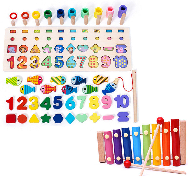 Children Baby Colorful 3D Geometric Alphabet Number Puzzle Educational Toy - Educational Toys -  Trend Goods