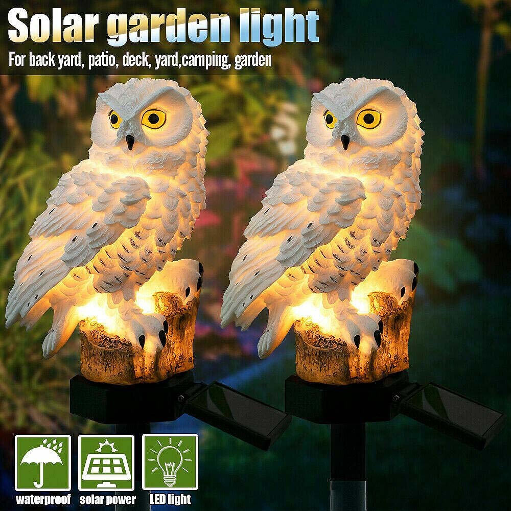 Owl LED Lamp Outdoor Solar Garden Light - Lighting -  Trend Goods