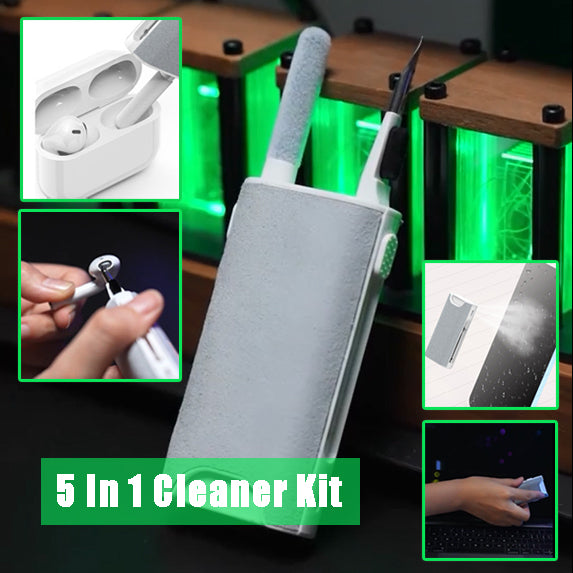 5 In 1 Screen Cleaner Kit Camera Phone Tablet Laptop Screen Cleaning Earphone Cleaning Brush Pen - Cleaning Gadgets -  Trend Goods