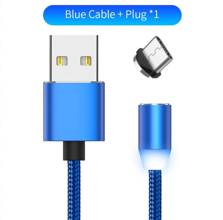 Magnetic LED charging cable 1m - Phone Cables -  Trend Goods