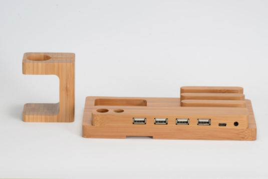 Bamboo Mobile and Watch Holder - Phone Stands -  Trend Goods