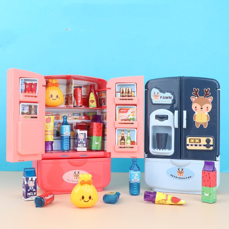 Double Door Mini Toy Refrigerator - Toys & Games -  Trend Goods