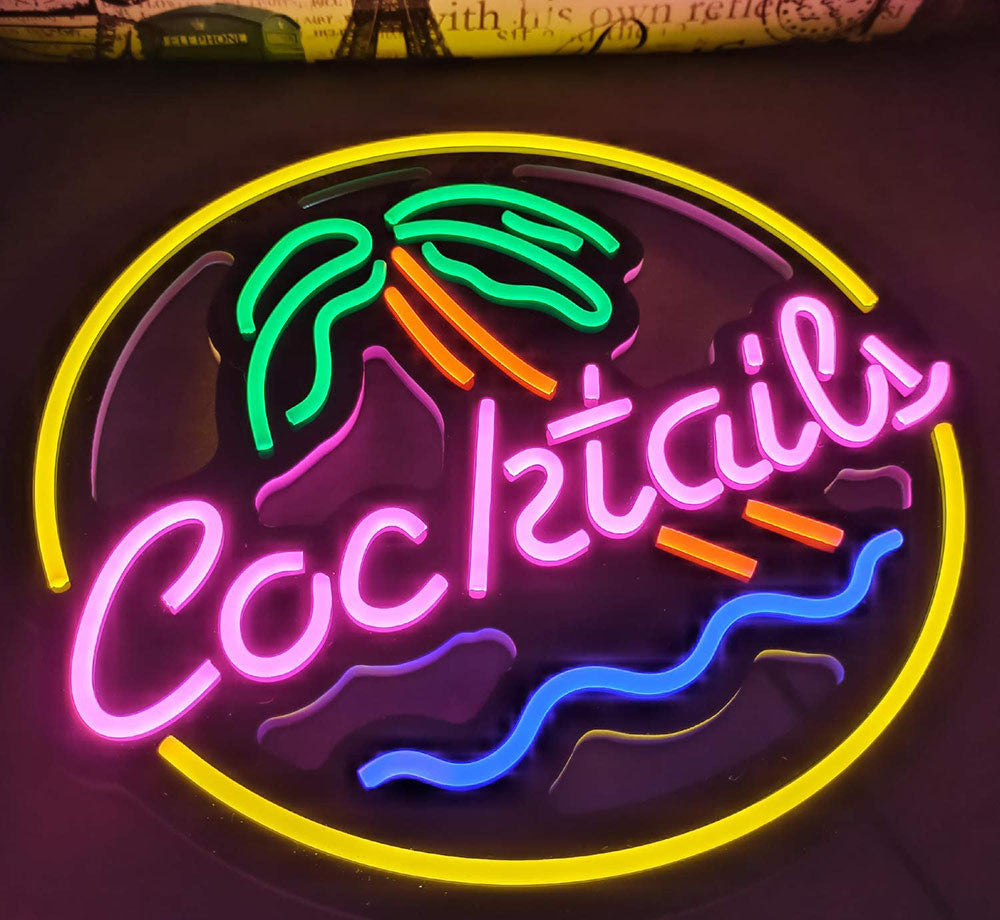 Led Interior Decoration, Cocktails Neon - Lighting -  Trend Goods