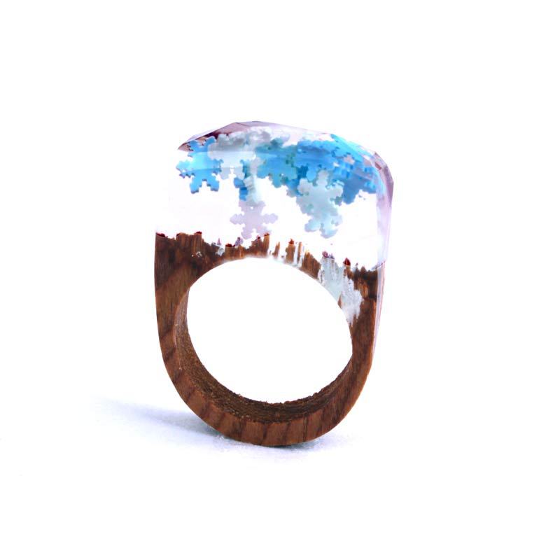 Wood ring characteristic ring resin ring - Rings -  Trend Goods