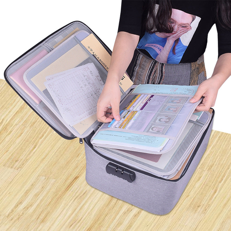 Credential Storage Bag Family Large-Capacity Multi-Function File Bill Folder - File Folders -  Trend Goods