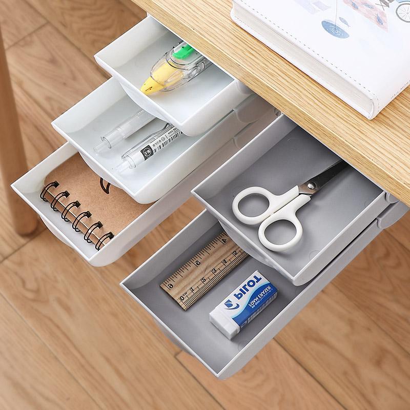 Stackable Hidden Office Drawer Organizer Under Desk - Storage & Organizers -  Trend Goods