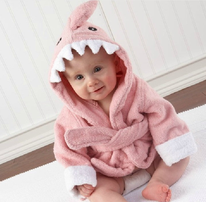 Children's Hooded Animal-shaped Absorbent Bathrobe - Baby Bathing -  Trend Goods