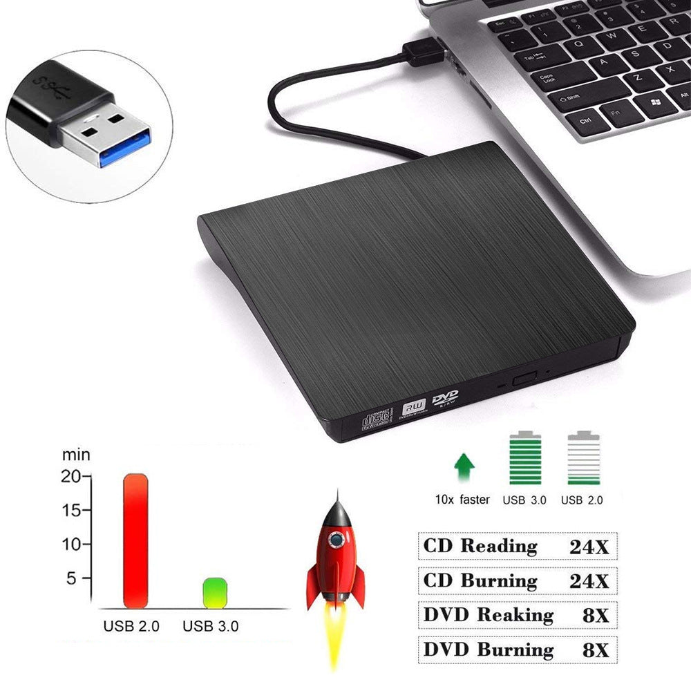 Notebook External Mobile Optical Drive - Portable DVD -  Trend Goods