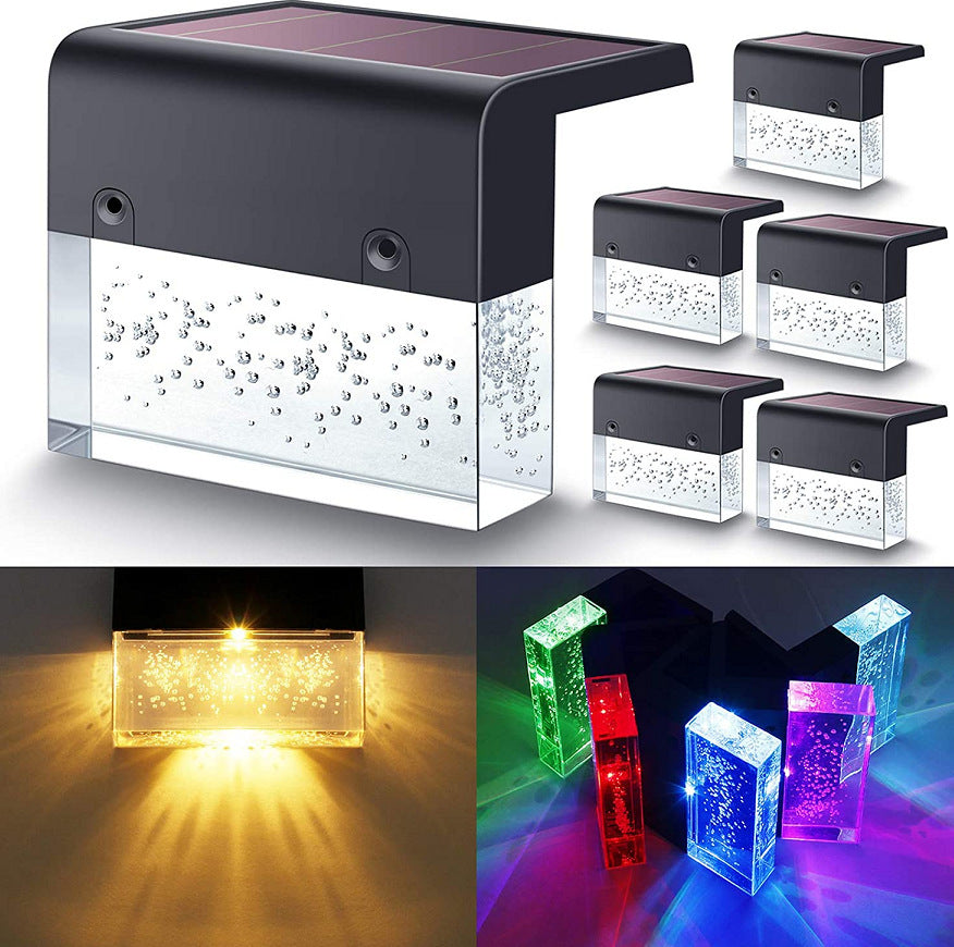 Waterproof New RGB LED Solar Light Step Fence Light - Garden Lamps -  Trend Goods