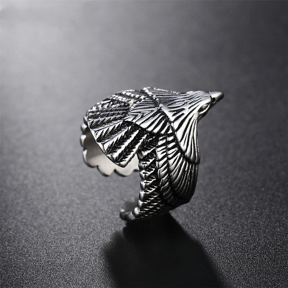 Retro Personality Eagle Titanium Steel Ring - Rings -  Trend Goods