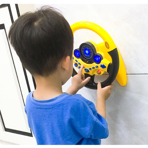 Eletric Simulation Steering Wheel Toy with Light Sound Kids - Toys & Games -  Trend Goods