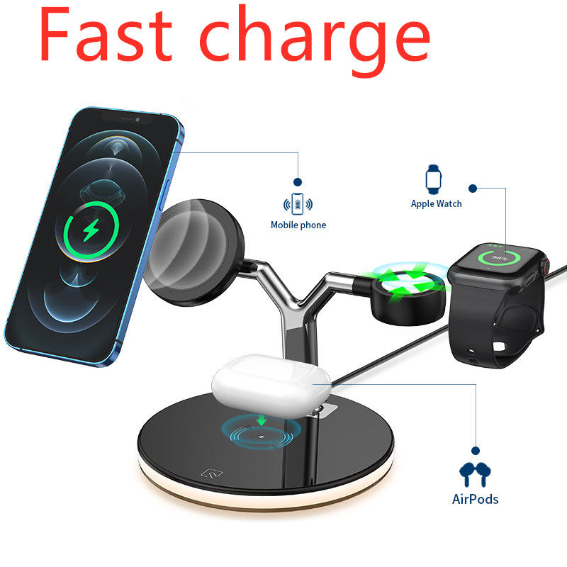 3 In 1 Magnetic Wireless Charger 15W Fast Charging Station For Magsafe Chargers - Wireless Chargers -  Trend Goods