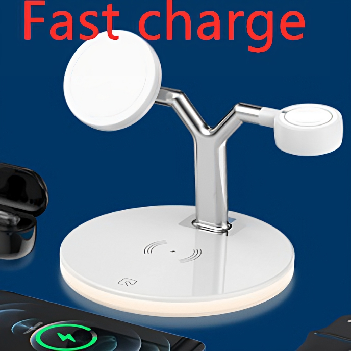 3 In 1 Magnetic Wireless Charger 15W Fast Charging Station For Magsafe Chargers - Wireless Chargers -  Trend Goods