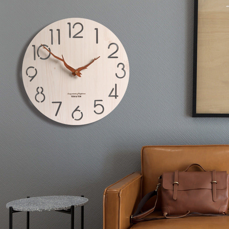 Modern Minimalist Creative Wooden Wall Clock - Wall Clocks -  Trend Goods