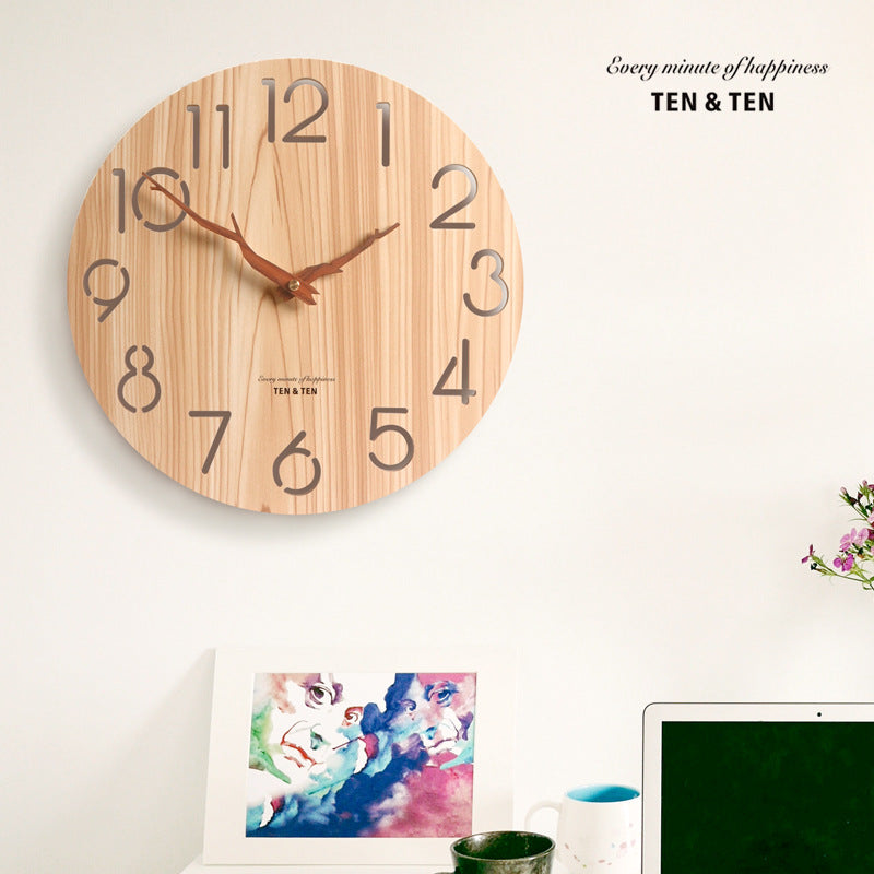 Modern Minimalist Creative Wooden Wall Clock - Wall Clocks -  Trend Goods