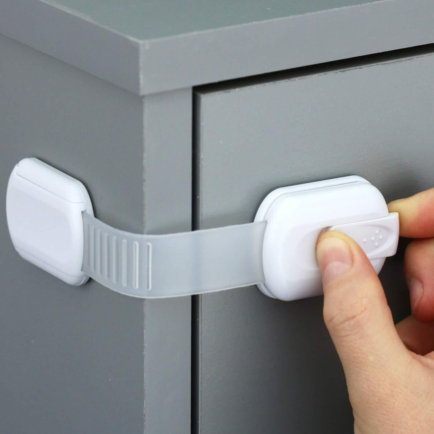 Adjustable Child Safety Lock Kitchen Cabinet Lock - Safety Equipment -  Trend Goods