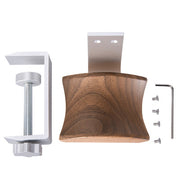 Walnut silver bracket