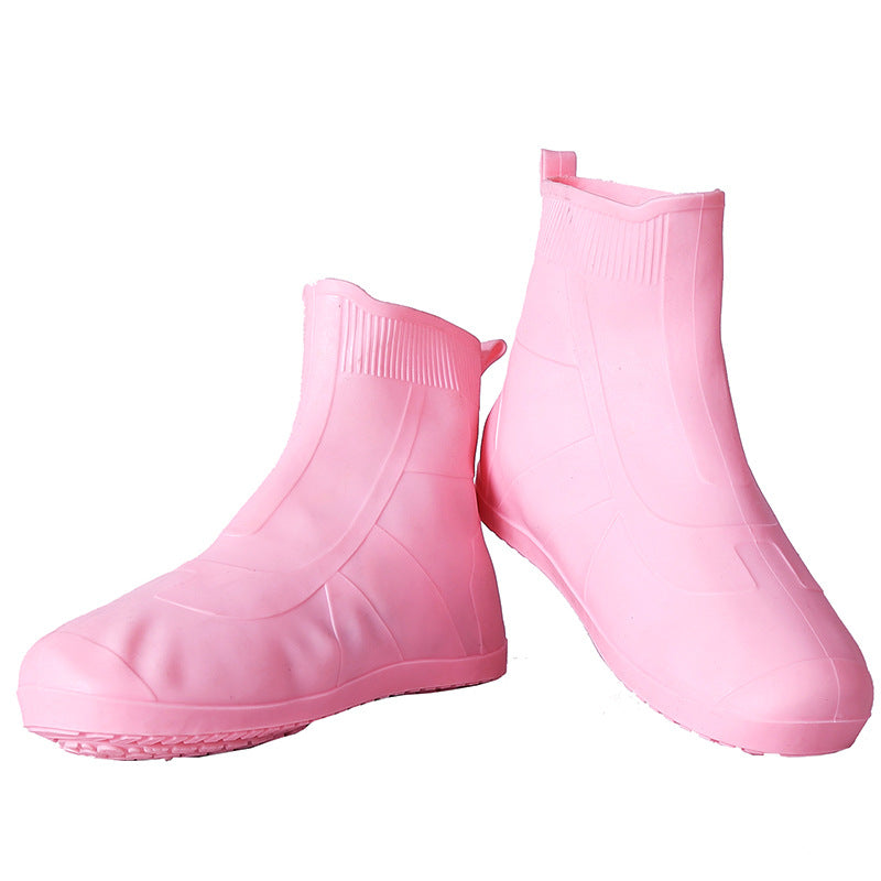 Portable Non-Slip Wear-Resistant Thickened Silicone Rain Shoe Cover - Shoe Covers -  Trend Goods