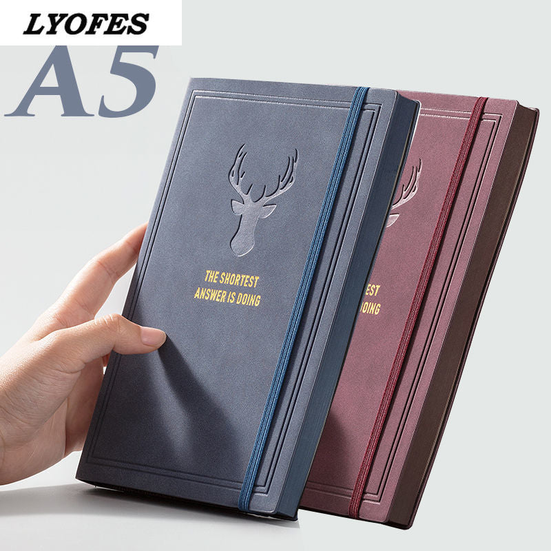 College Student A5 Retro Style Leather Notebook - Notebooks -  Trend Goods