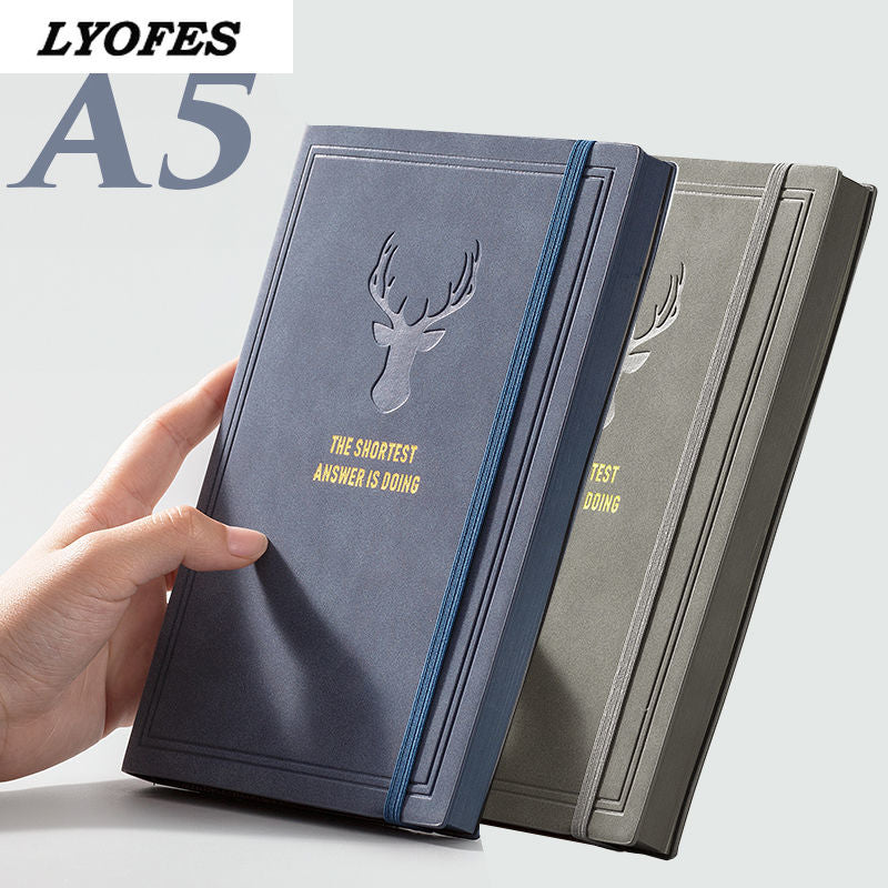 College Student A5 Retro Style Leather Notebook - Notebooks -  Trend Goods