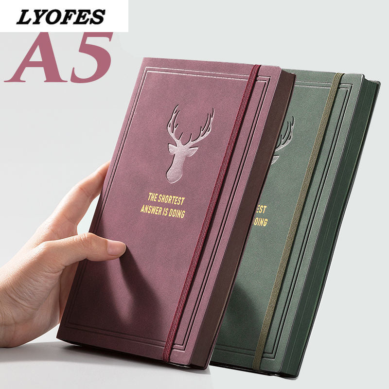 College Student A5 Retro Style Leather Notebook - Notebooks -  Trend Goods