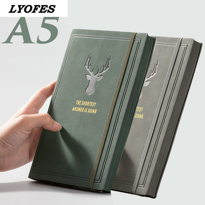 College Student A5 Retro Style Leather Notebook - Notebooks -  Trend Goods