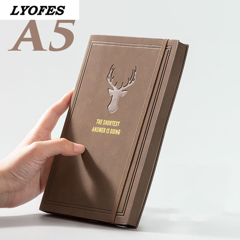 College Student A5 Retro Style Leather Notebook - Notebooks -  Trend Goods