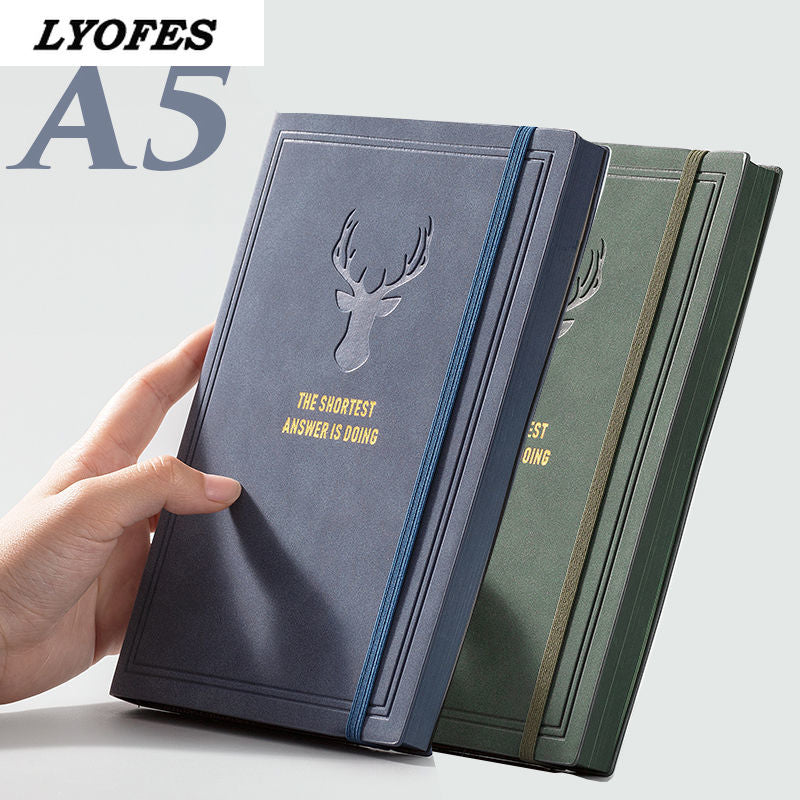 College Student A5 Retro Style Leather Notebook - Notebooks -  Trend Goods