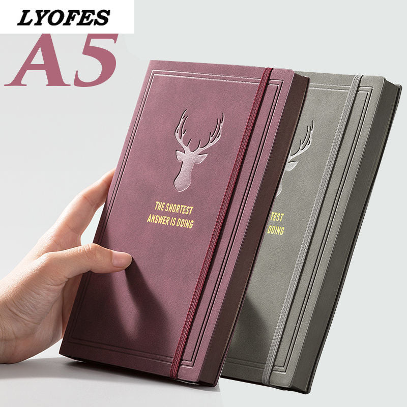 College Student A5 Retro Style Leather Notebook - Notebooks -  Trend Goods