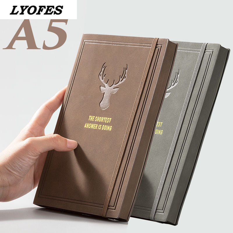 College Student A5 Retro Style Leather Notebook - Notebooks -  Trend Goods