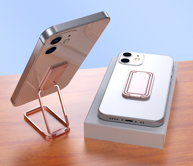 Metal Mobile Phone Bracket Hidden Desktop Fold Ring - Phone Stands -  Trend Goods