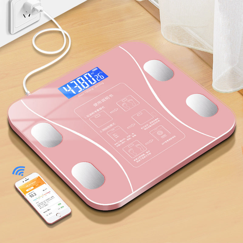 Usb Rechargeable Body Fat Weight Scale - Body Fat Analyzers -  Trend Goods