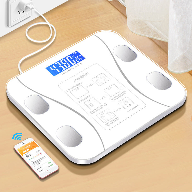 Usb Rechargeable Body Fat Weight Scale - Body Fat Analyzers -  Trend Goods