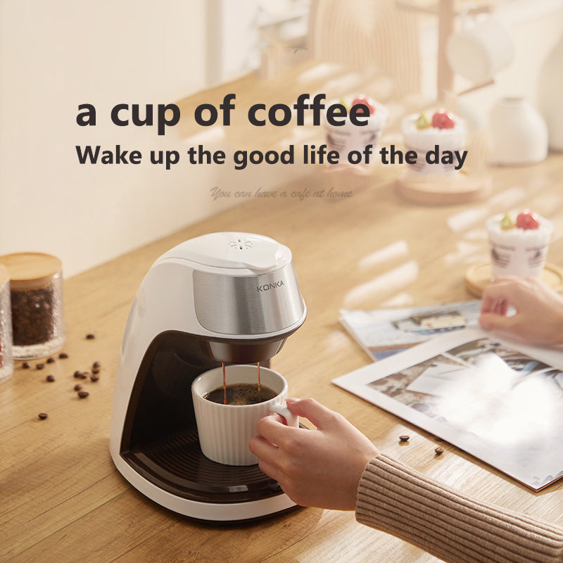 Coffee Machine Fully Automatic Home Office Mini Portable Coffee Maker - Coffee Makers -  Trend Goods