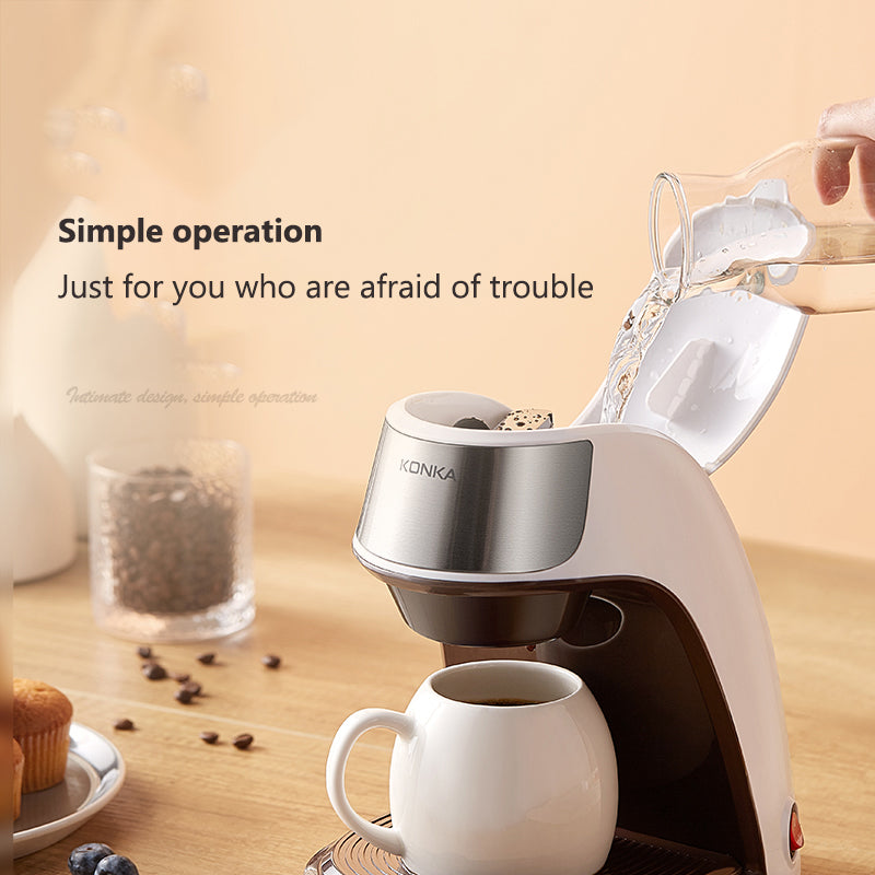Coffee Machine Fully Automatic Home Office Mini Portable Coffee Maker - Coffee Makers -  Trend Goods