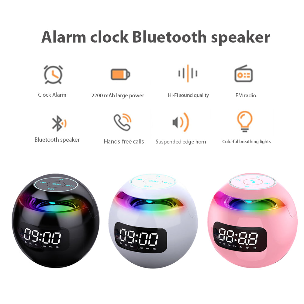 Portable Wireless Alarm Clock Bluetooth Speaker - Bluetooth Speakers -  Trend Goods