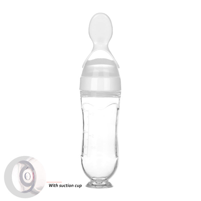 Safe Newborn Baby Feeding Bottle Silicone Squeeze Feeding Spoon Baby Training Feeder - Baby Care -  Trend Goods