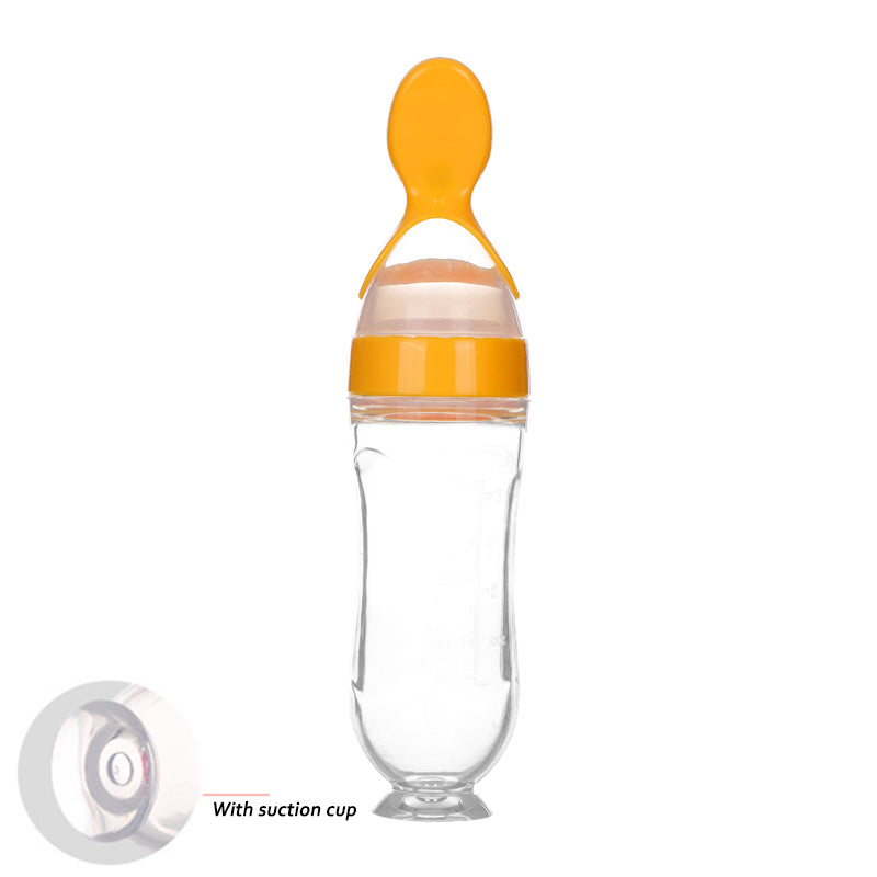 Safe Newborn Baby Feeding Bottle Silicone Squeeze Feeding Spoon Baby Training Feeder - Baby Care -  Trend Goods