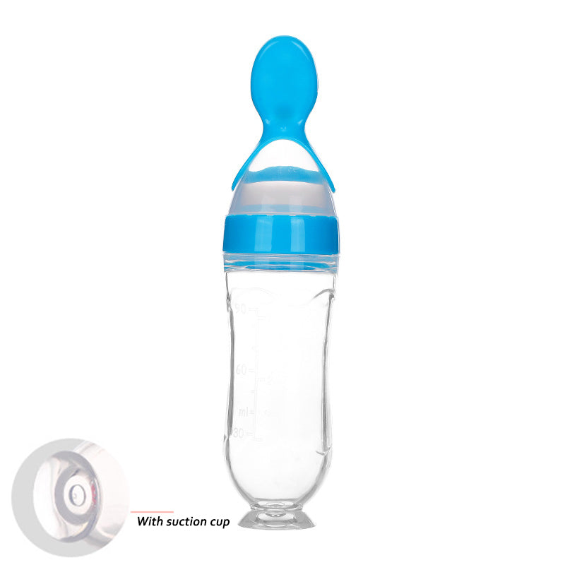 Safe Newborn Baby Feeding Bottle Silicone Squeeze Feeding Spoon Baby Training Feeder - Baby Care -  Trend Goods