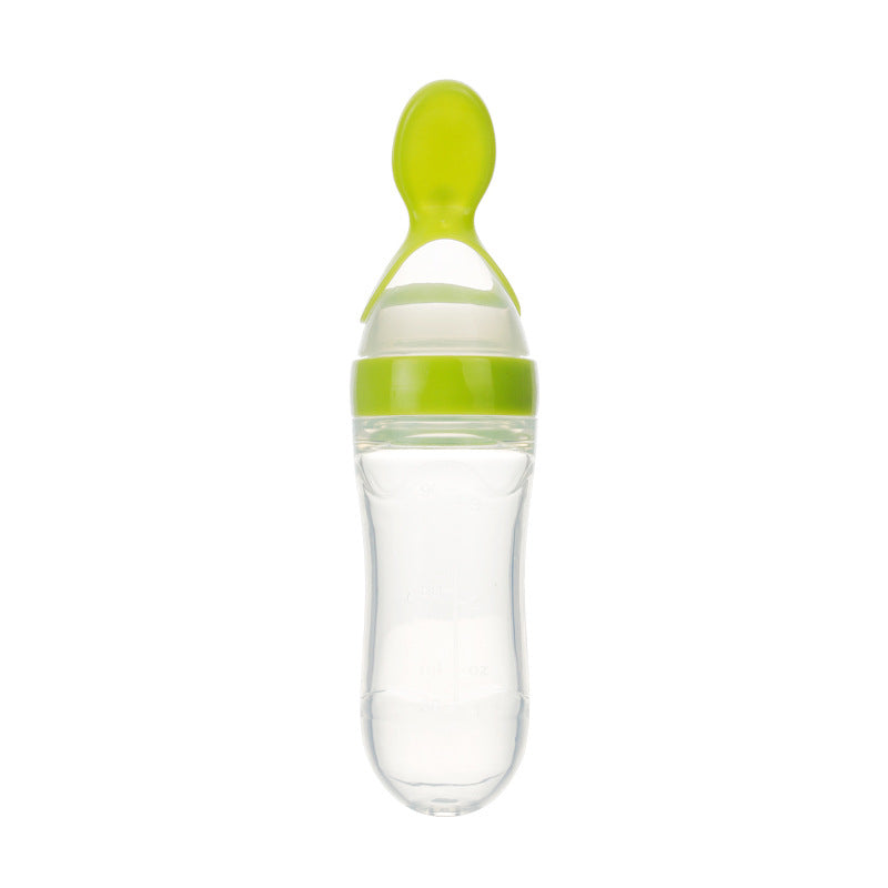 Safe Newborn Baby Feeding Bottle Silicone Squeeze Feeding Spoon Baby Training Feeder - Baby Care -  Trend Goods